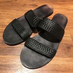 Black Frye Leather Sandals